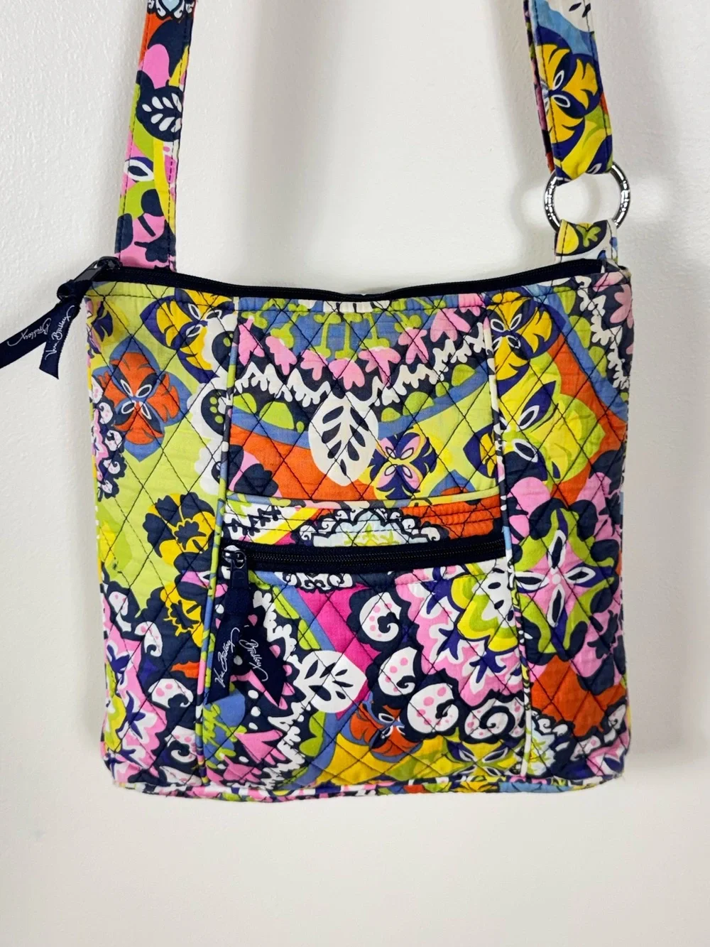 Vera Bradley Rio Crossbody Bag Hipster Retired Quilted Cotton Bohemian